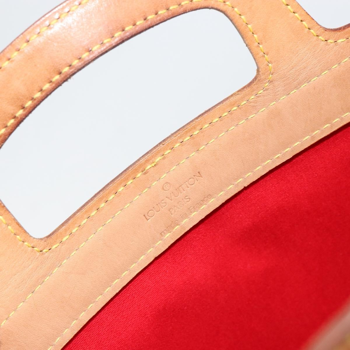 Louis Vuitton Stanton Handbag Monogram Vernis Red Patent_Leather Tote Bag Bag (Pre-Owned)