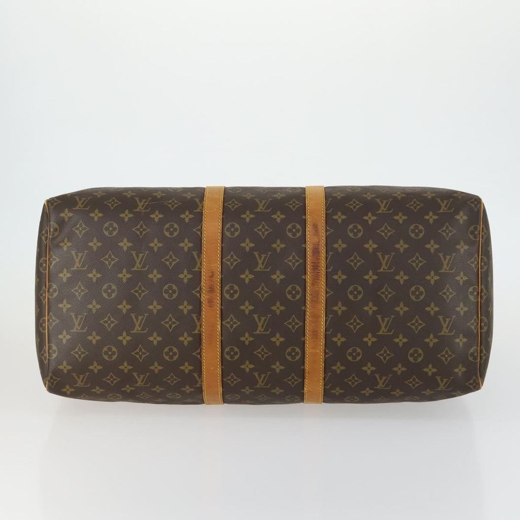 Louis Vuitton Keepall Bag Monogram Canvas Brown Canvas Travel Bag Bag (Pre-Owned)