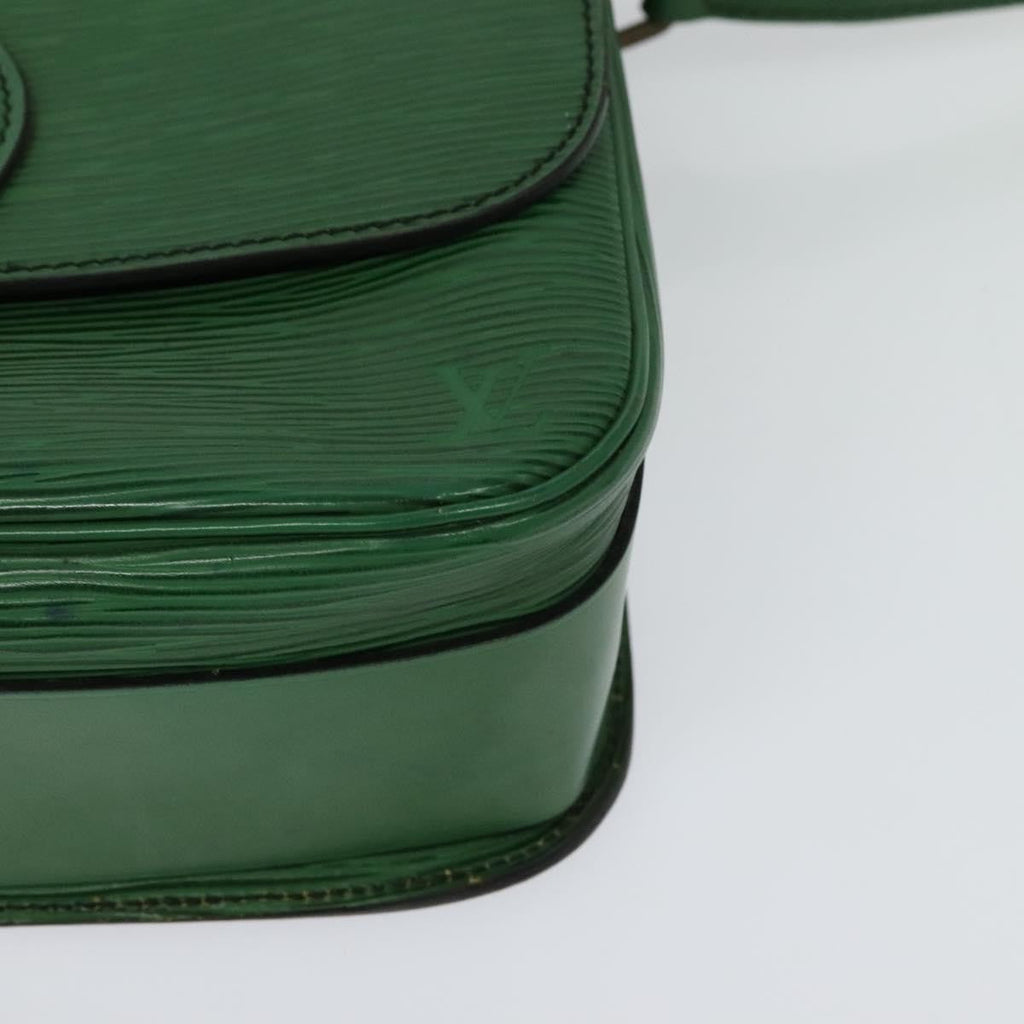 Louis Vuitton Cartouchiere Handbag Epi Leather Green Leather Shoulder Bag Bag (Pre-Owned)