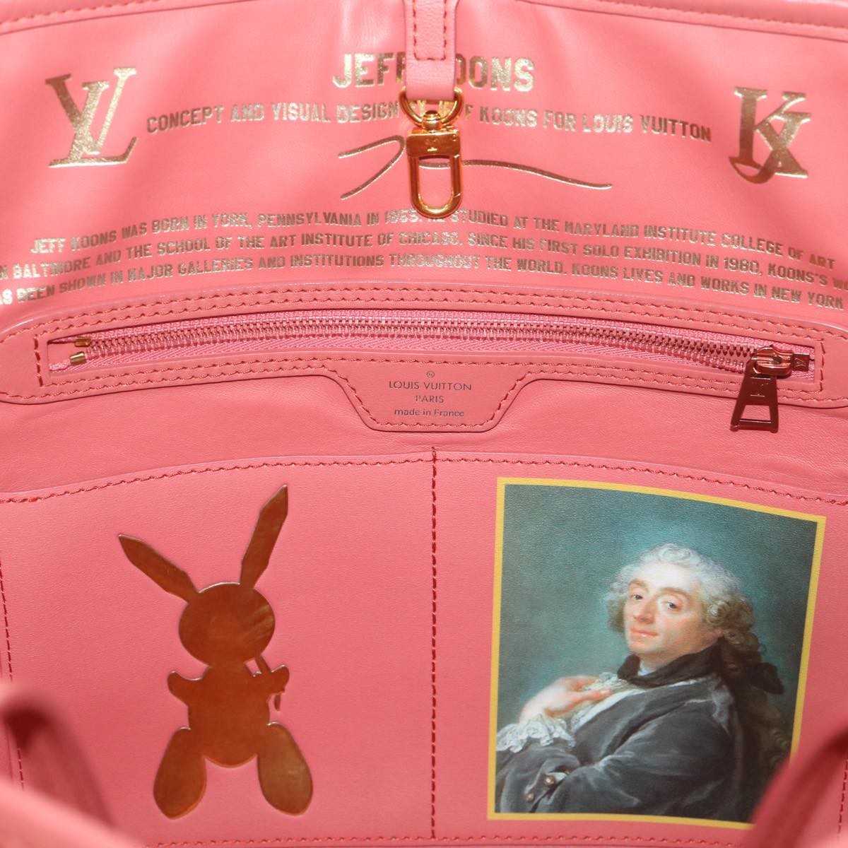 Louis Vuitton Neverfull Nm Tote Limited Edition Jeff Koons Titian Print Canvas Multicolour Canvas Tote Bag Bag (Pre-Owned)