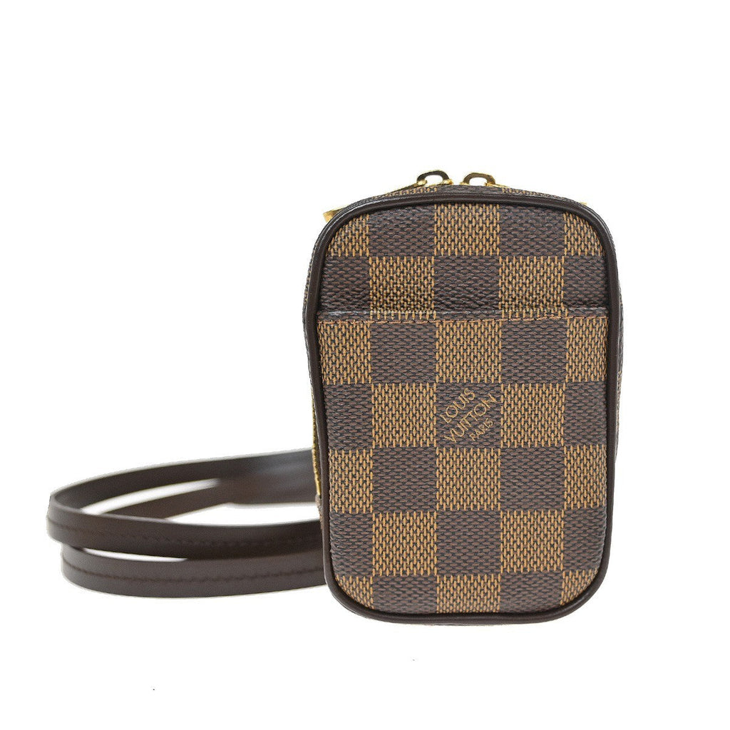 Louis Vuitton Etui Okapi Camera Case Damier Brown Canvas Clutche & Pouche Bag (Pre-Owned)