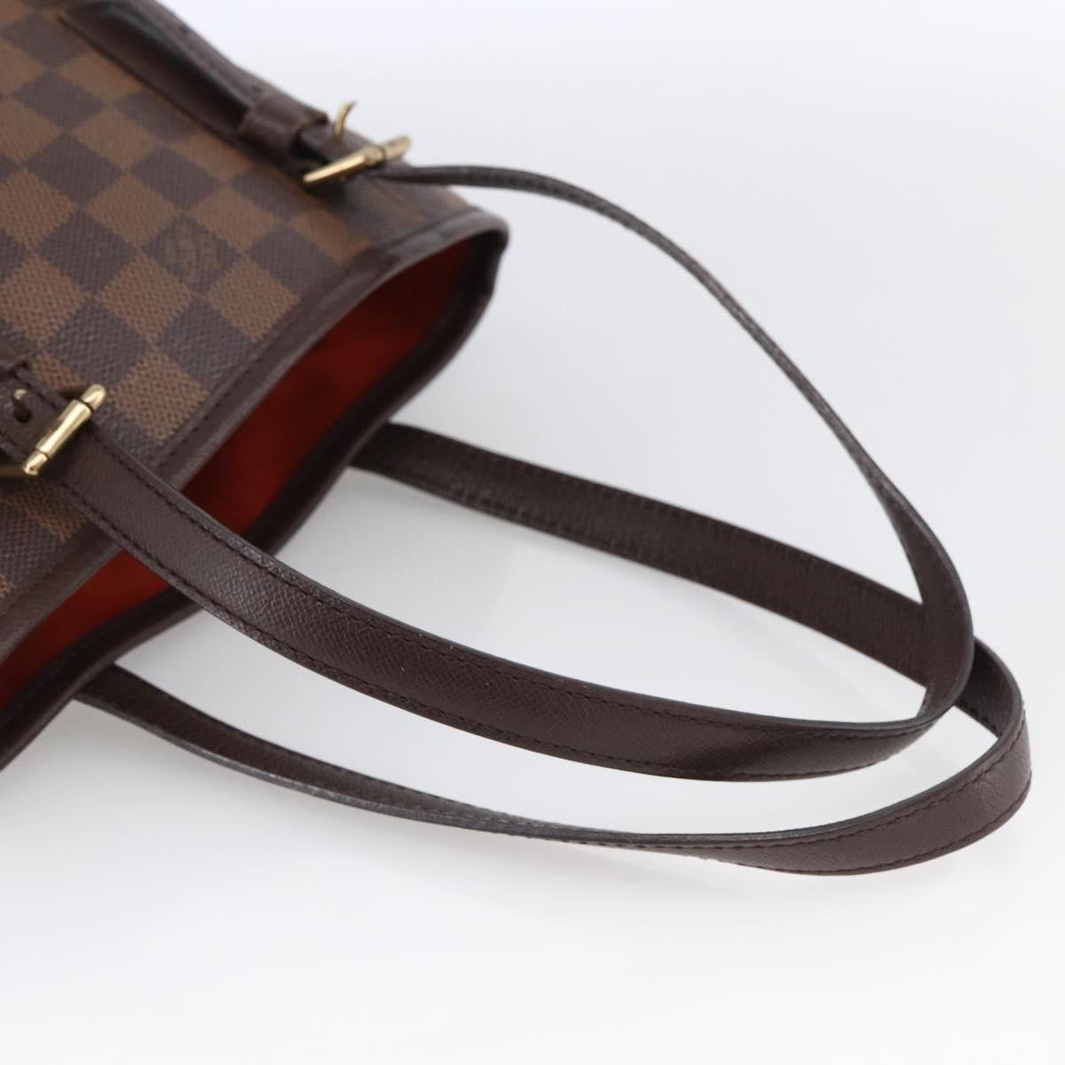 Louis Vuitton Marais Bucket Bag Damier Brown Canvas Shoulder Bag Bag (Pre-Owned)