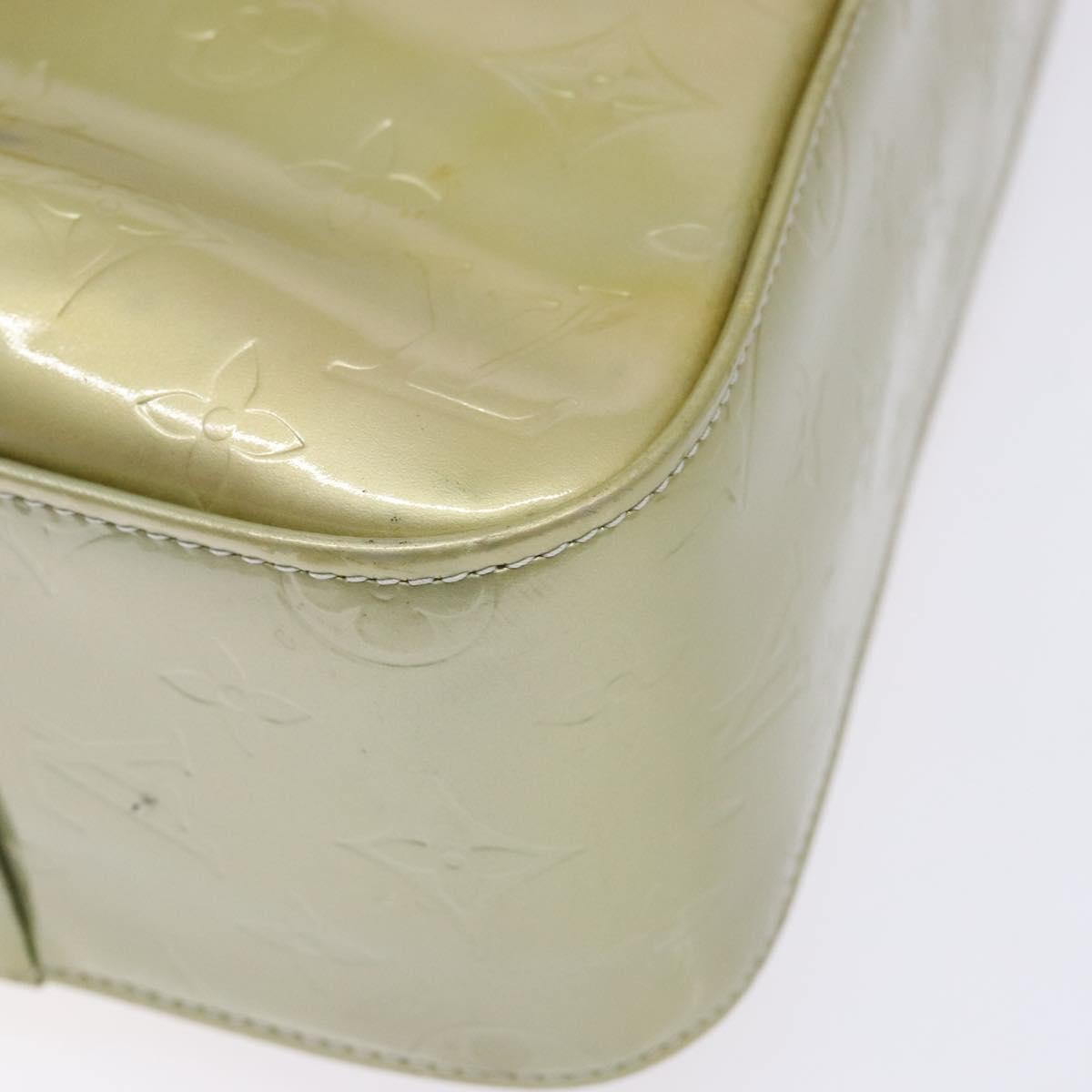 Louis Vuitton Columbus Handbag Monogram Vernis Beige Patent_Leather Tote Bag Bag (Pre-Owned)