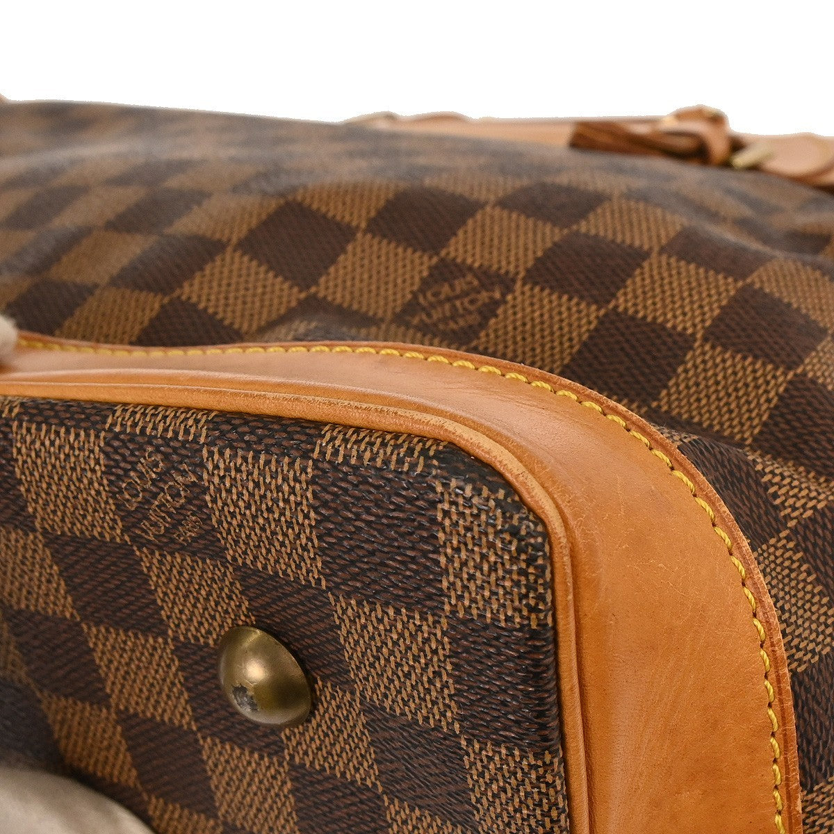 Louis Vuitton West End Handbag Centenaire Damier Brown Canvas Travel Bag Bag (Pre-Owned)