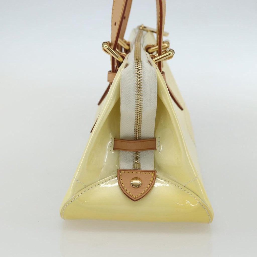 Louis Vuitton Rosewood Avenue Handbag Monogram Vernis Yellow Patent_Leather Handbag (Pre-Owned)