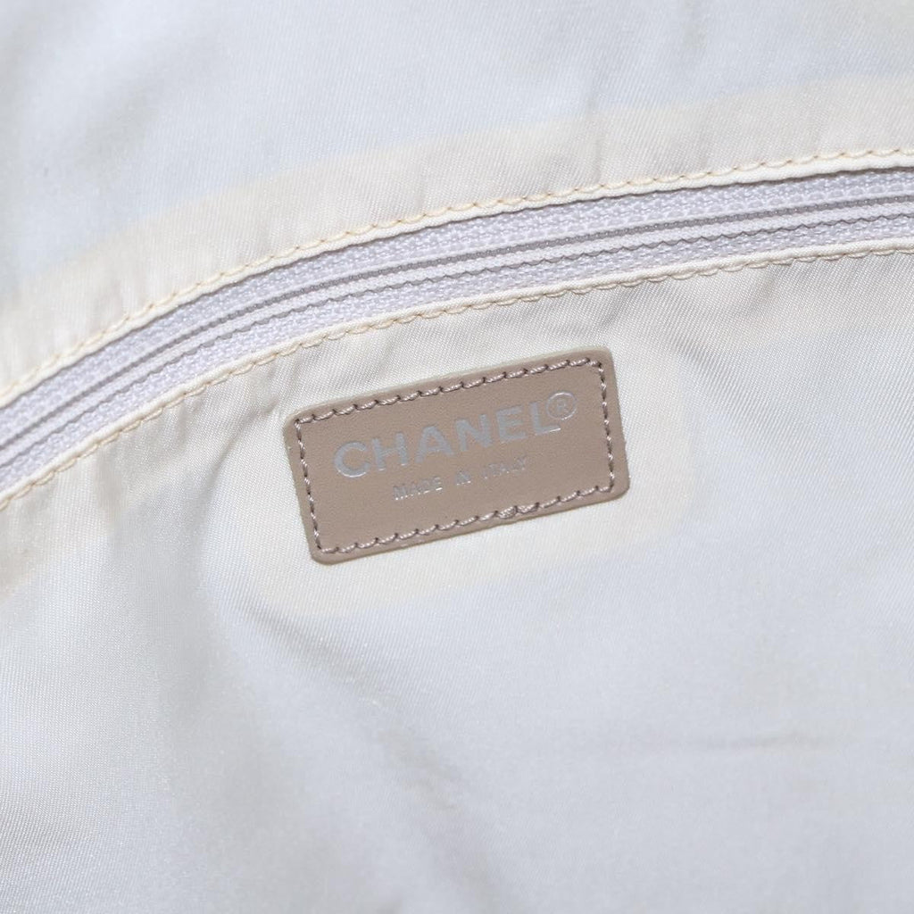 Chanel Travel Line Tote Nylon Pink Canvas Bag (Pre-Owned)