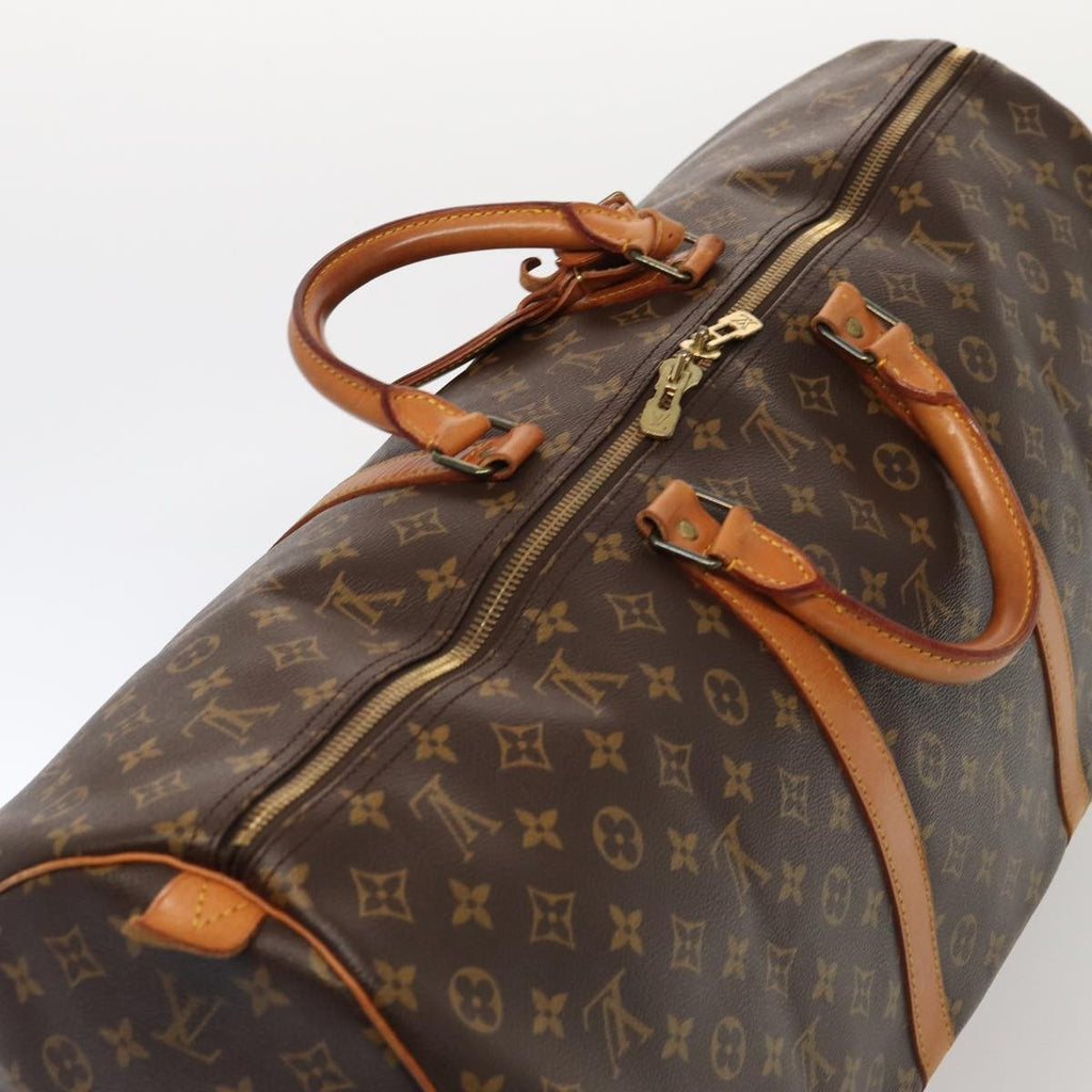Louis Vuitton Keepall Bag Monogram Canvas Brown Canvas Travel Bag Bag (Pre-Owned)