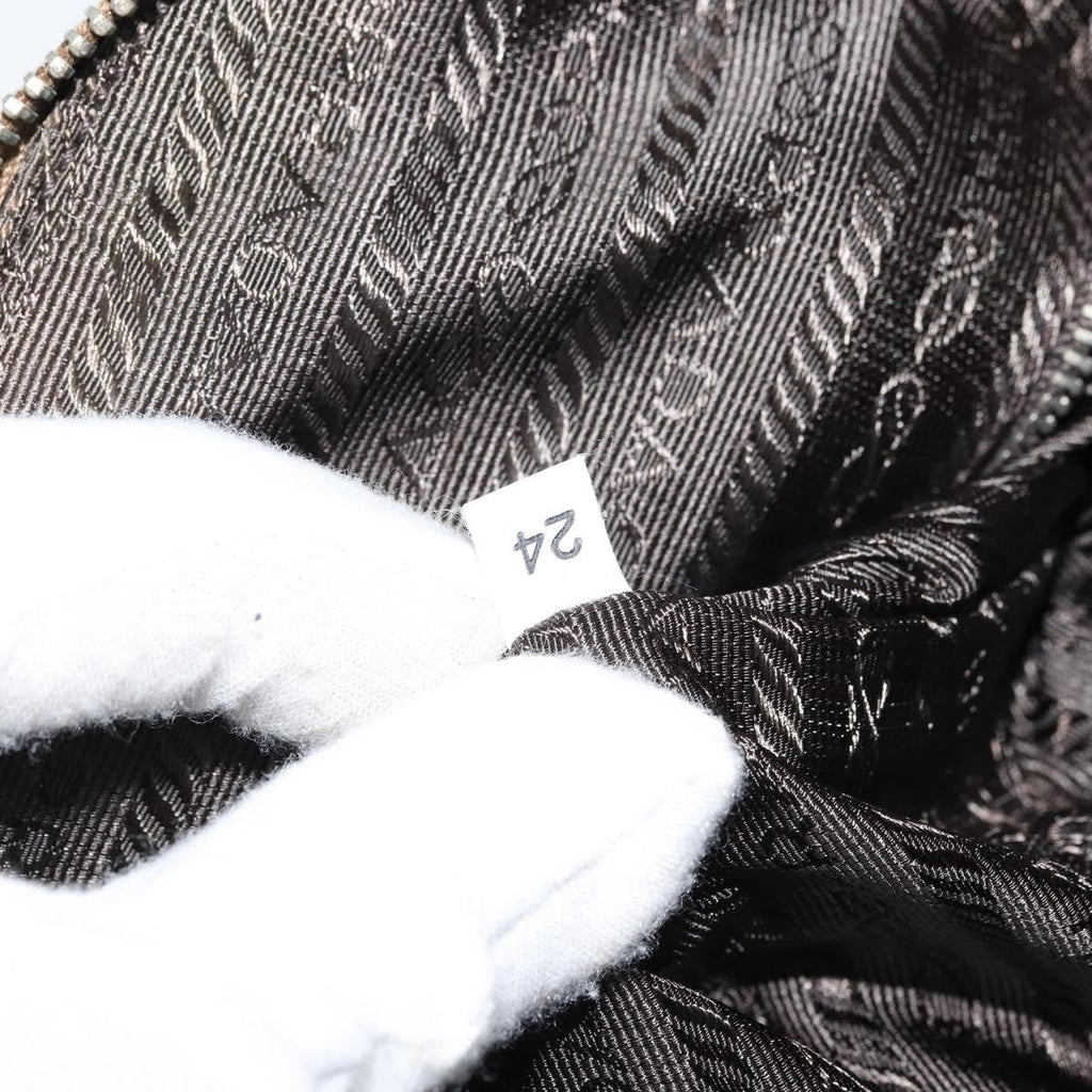 Prada Vintage Handbag Canvas Beige Canvas Handbag (Pre-Owned)