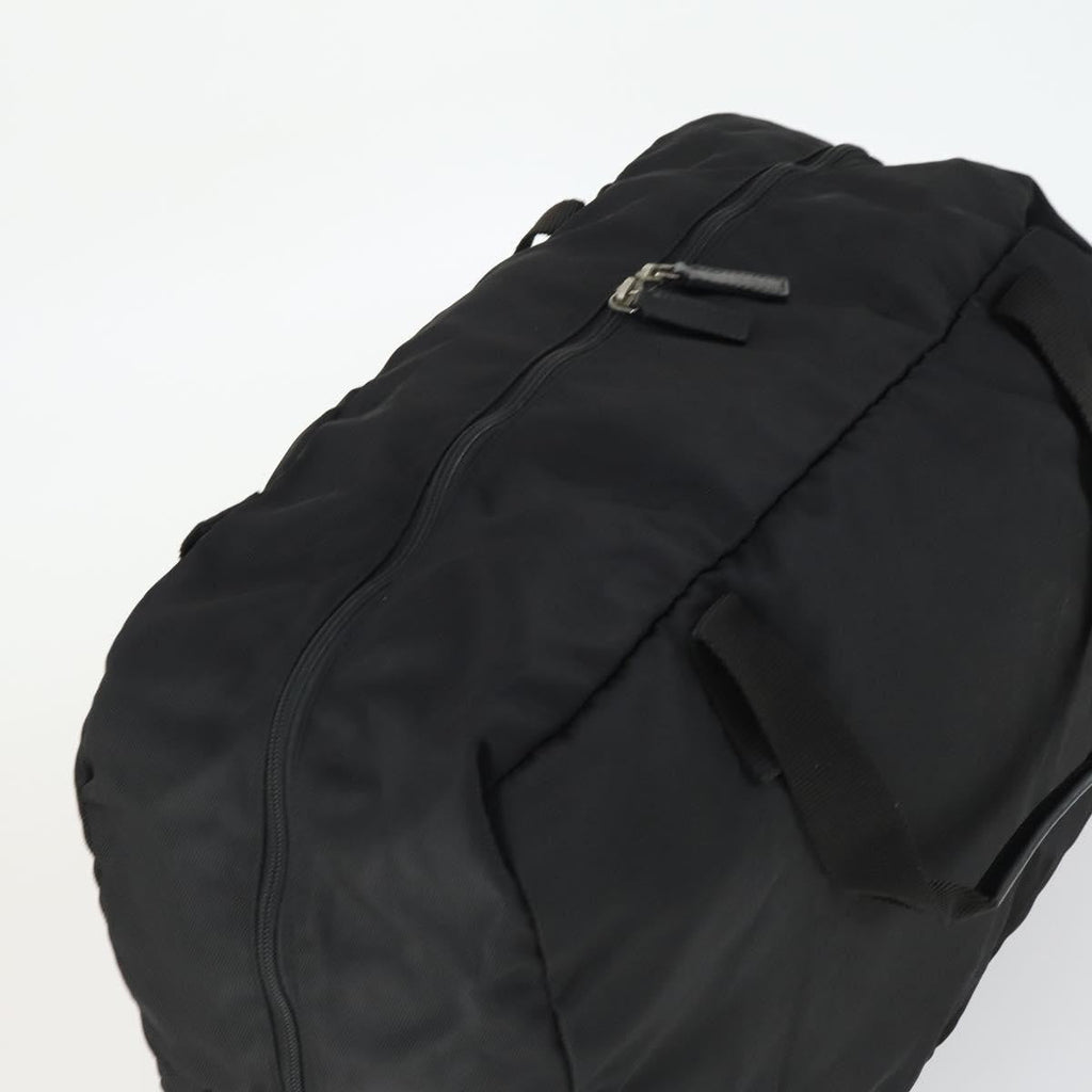 Gucci Vintage Travel Bag Nylon Black Nylon Travel Bag Bag (Pre-Owned)