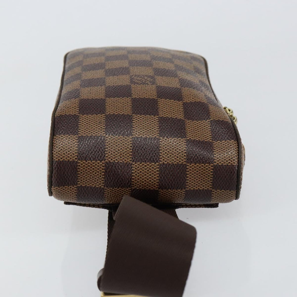 Louis Vuitton Geronimos Waist Bag Damier Brown Canvas Shoulder Bag Bag (Pre-Owned)
