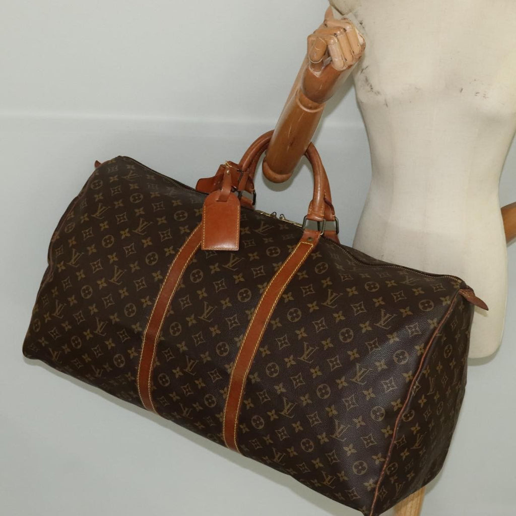 Louis Vuitton Keepall Bag Monogram Canvas Brown Canvas Travel Bag Bag (Pre-Owned)