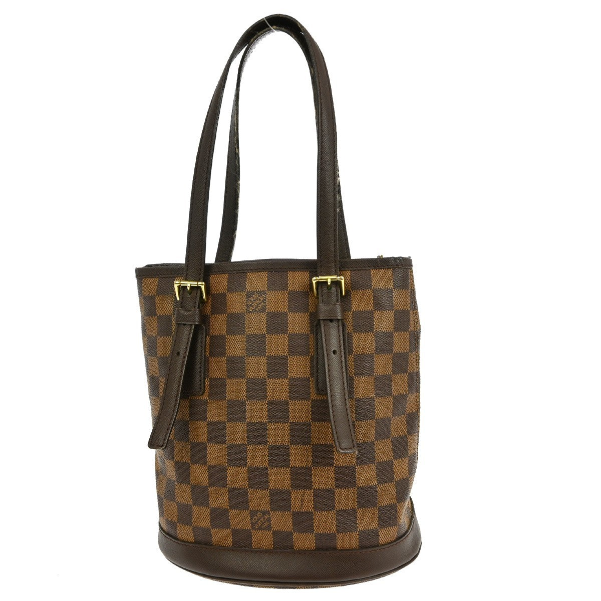 Louis Vuitton Marais Bucket Bag Damier Brown Canvas Tote Bag Bag (Pre-Owned)