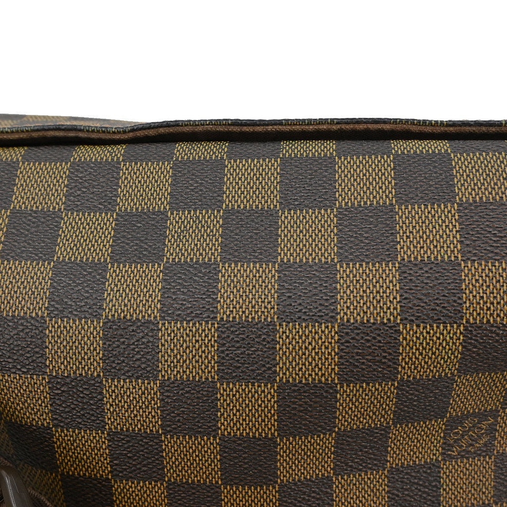 Louis Vuitton Naviglio Handbag Damier Brown Canvas Shoulder Bag Bag (Pre-Owned)