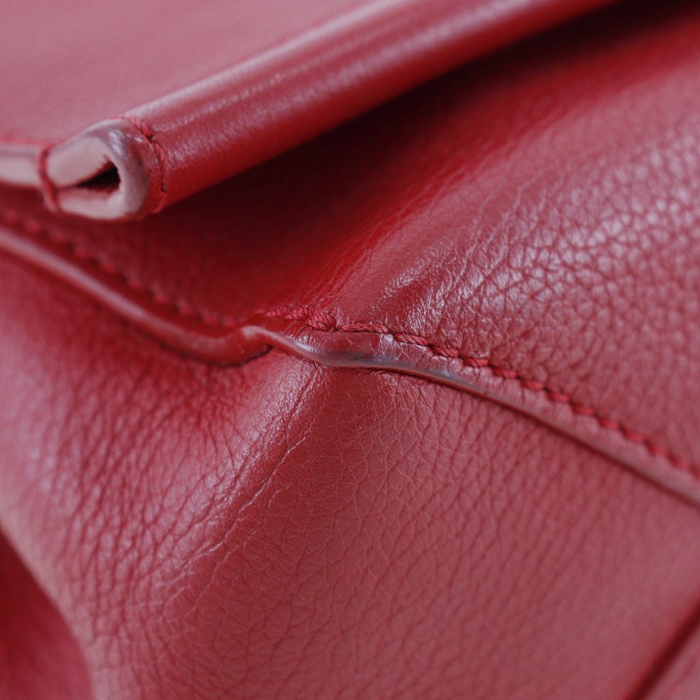 Louis Vuitton Lockme Ii Handbag Leather Red Leather Shoulder Bag Bag (Pre-Owned)