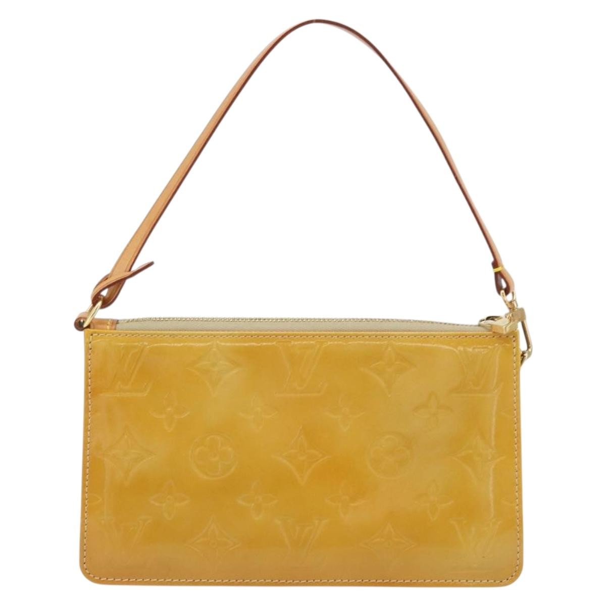 Louis Vuitton Lexington Pochette Patent Leather Beige Patent_Leather Clutche & Pouche Bag (Pre-Owned)