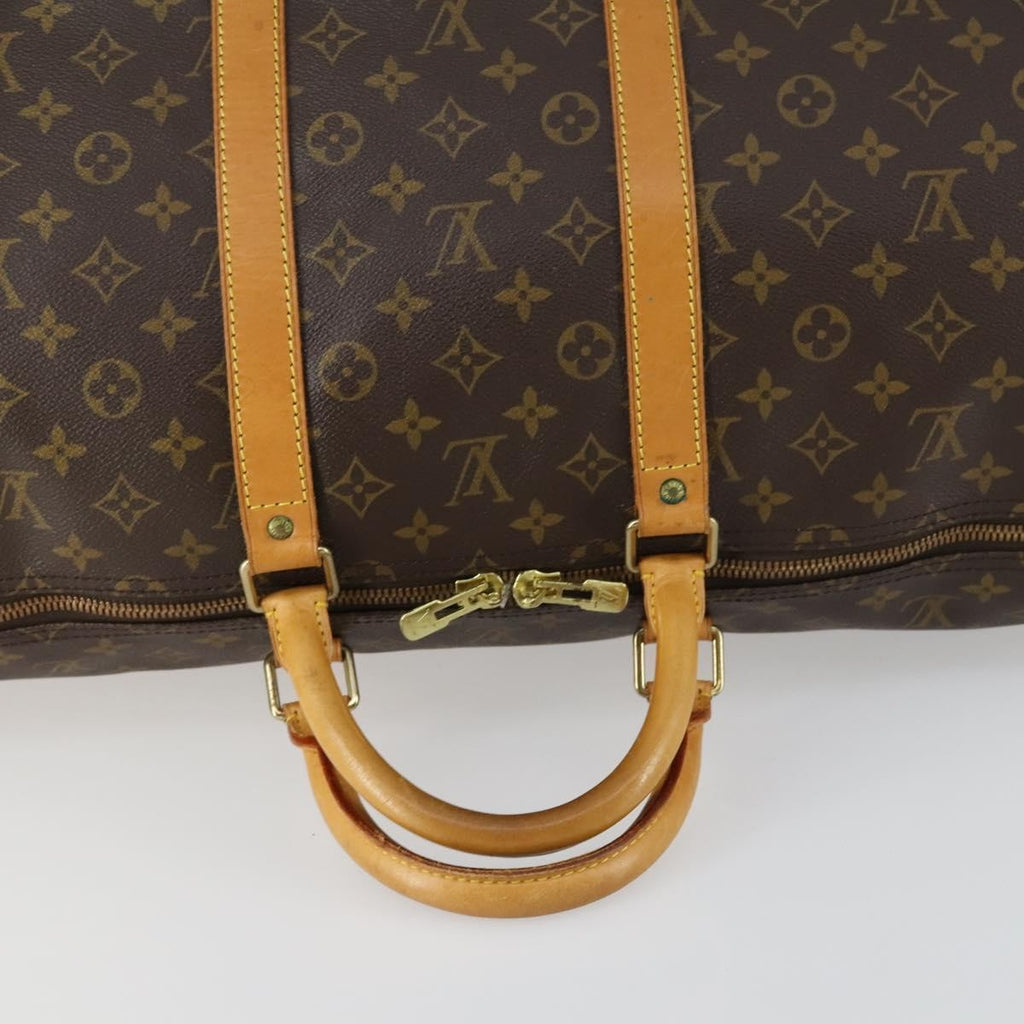 Louis Vuitton Keepall Bag Monogram Canvas Brown Canvas Travel Bag Bag (Pre-Owned)