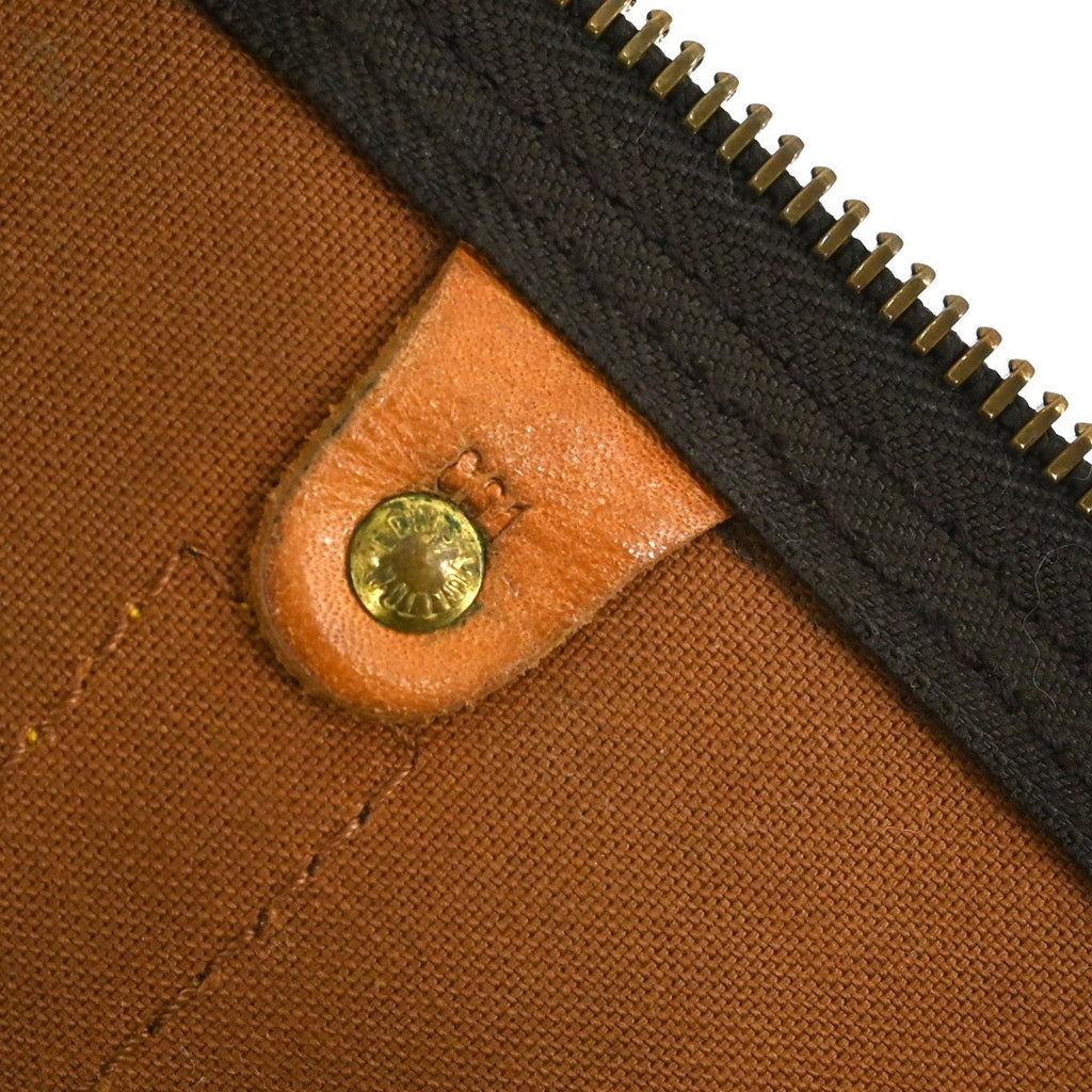 Louis Vuitton Keepall Bag Monogram Canvas Brown Canvas Travel Bag Bag (Pre-Owned)