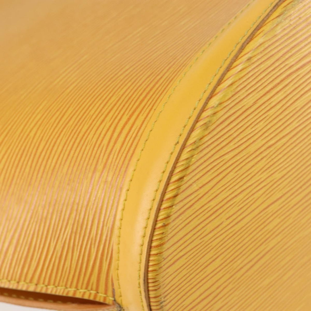 Louis Vuitton Saint Jacques Handbag Epi Leather Yellow Leather Handbag (Pre-Owned)