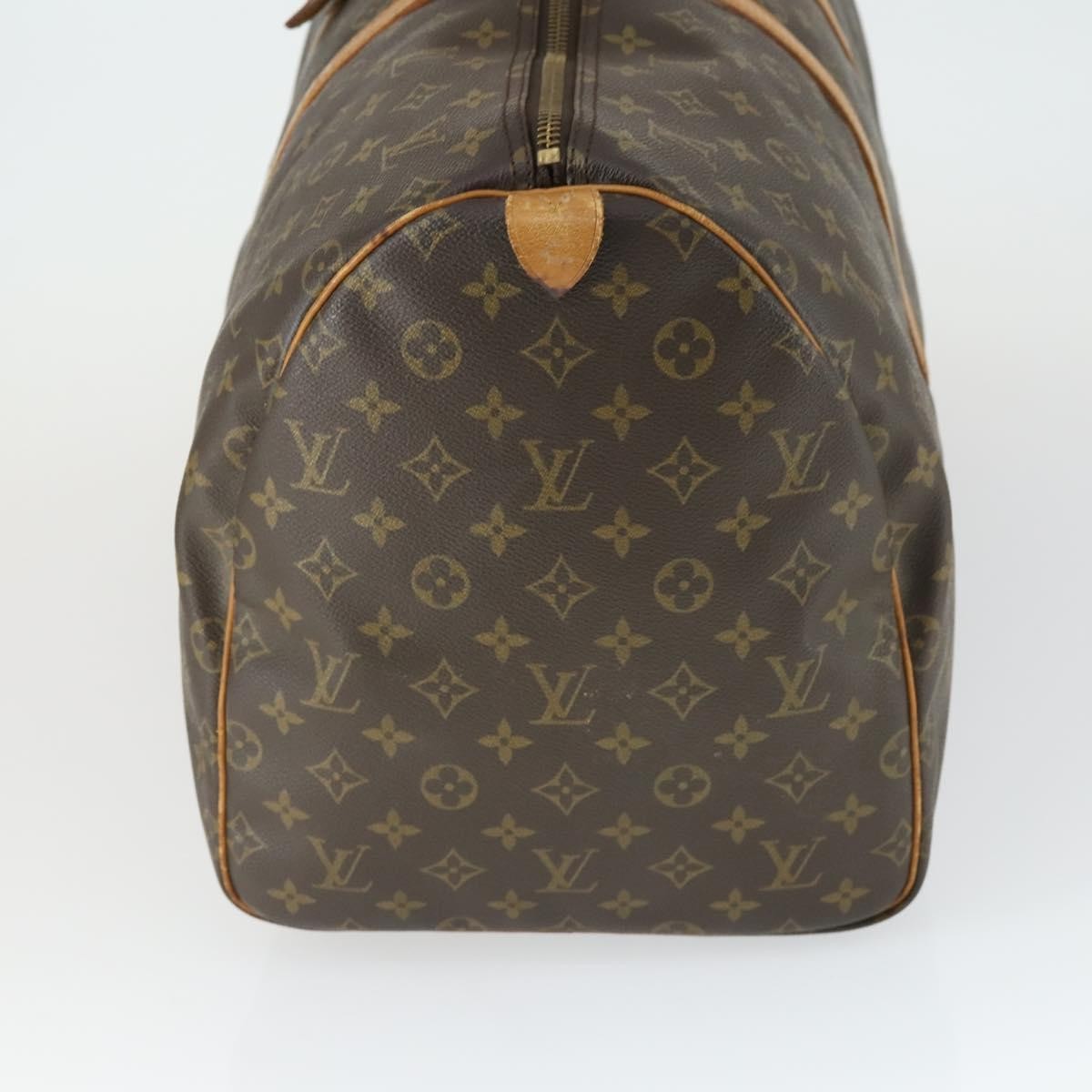 Louis Vuitton Keepall Bag Monogram Canvas Brown Canvas Travel Bag Bag (Pre-Owned)