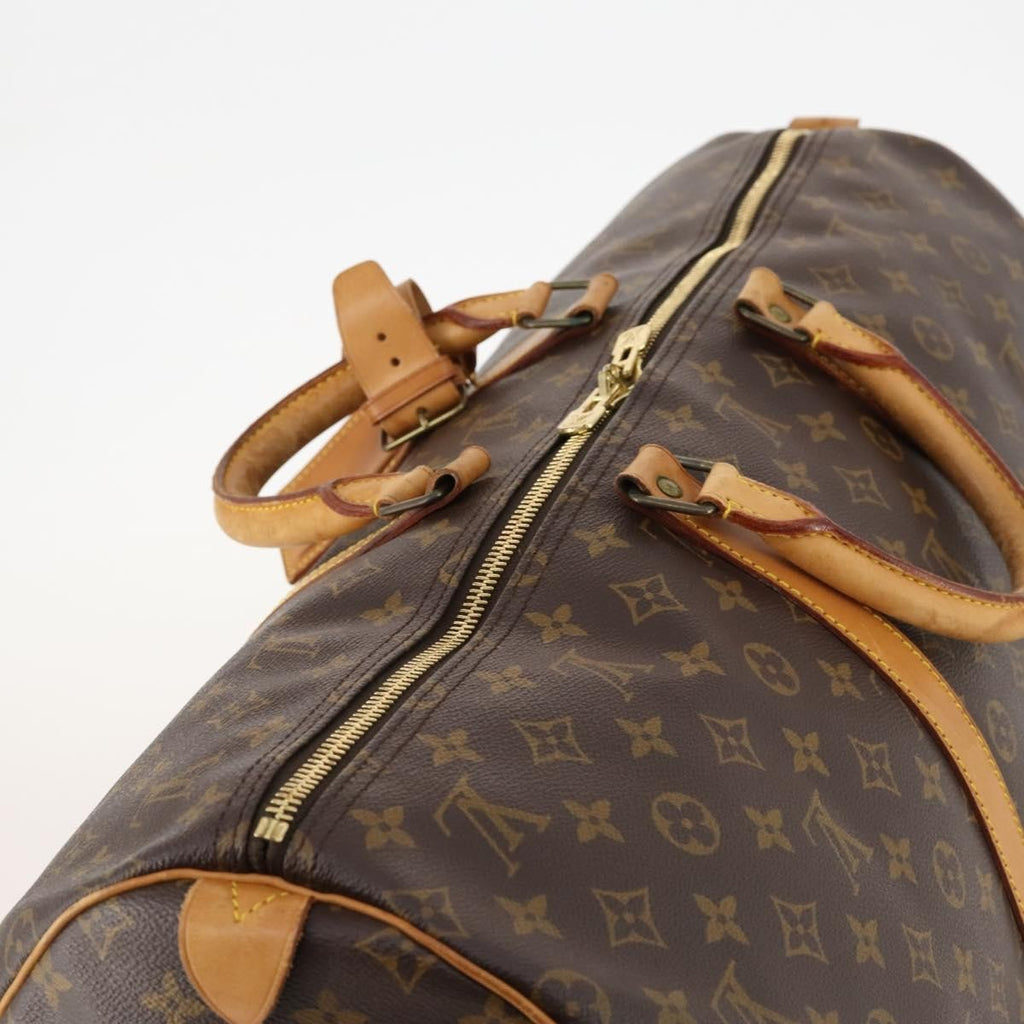 Louis Vuitton Keepall Bag Monogram Canvas Brown Canvas Travel Bag Bag (Pre-Owned)