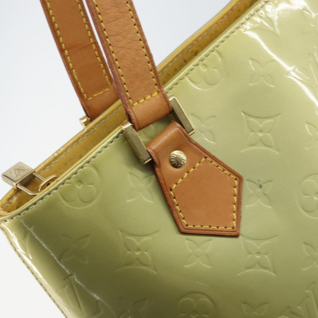 Louis Vuitton Houston Handbag Monogram Vernis Gray Patent_Leather Handbag (Pre-Owned)