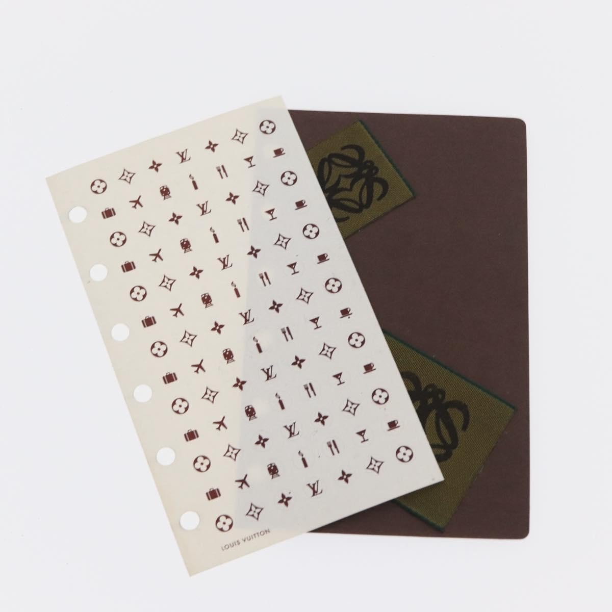Louis Vuitton Agenda Cover Taiga Leather Green Leather Wallets Accessory (Pre-Owned)
