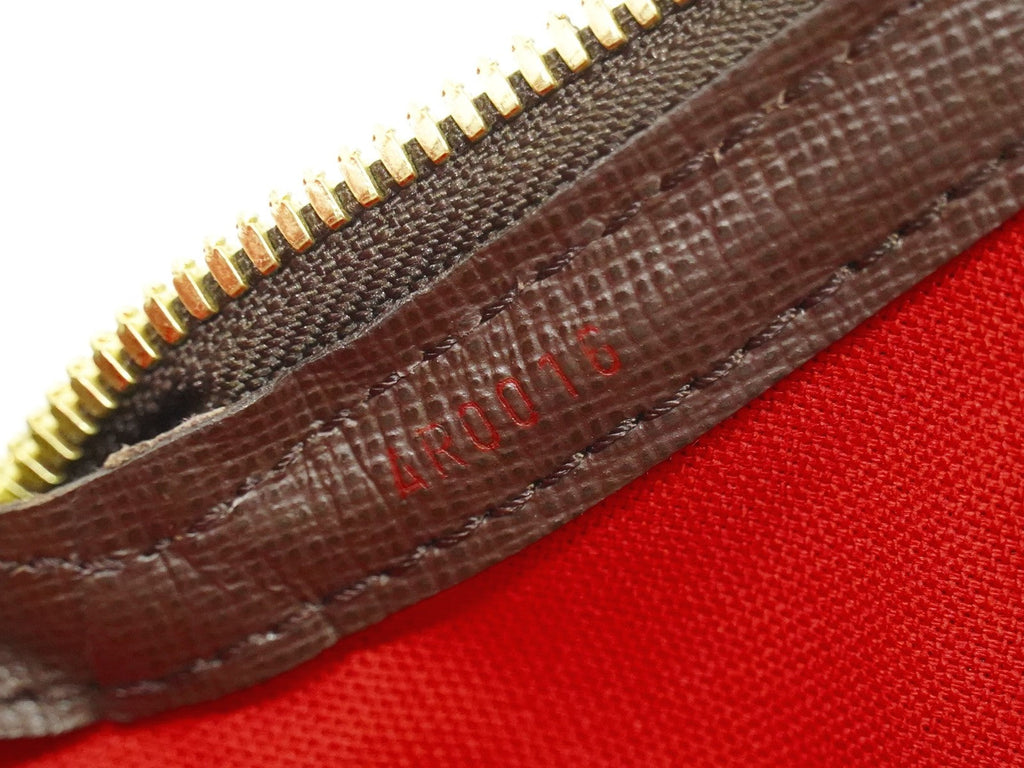 Louis Vuitton Belem Handbag Damier Brown Canvas Shoulder Bag Bag (Pre-Owned)
