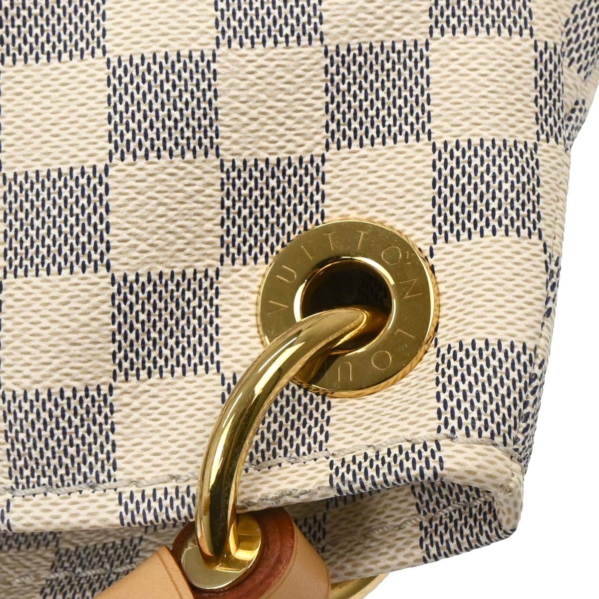 Louis Vuitton Artsy Handbag Damier White Canvas Handbag (Pre-Owned)