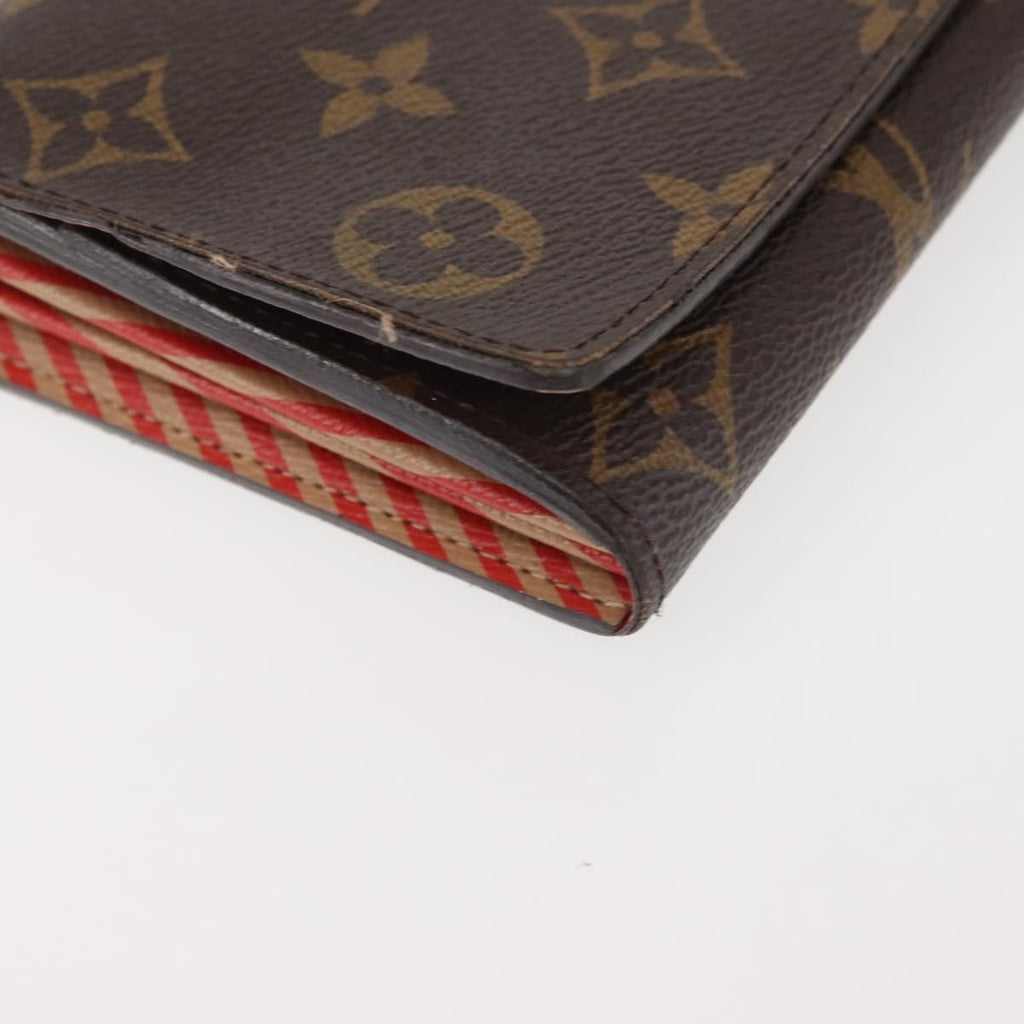 Louis Vuitton Vintage Sarah Wallet Monogram Canvas Brown Canvas Wallets Accessory (Pre-Owned)