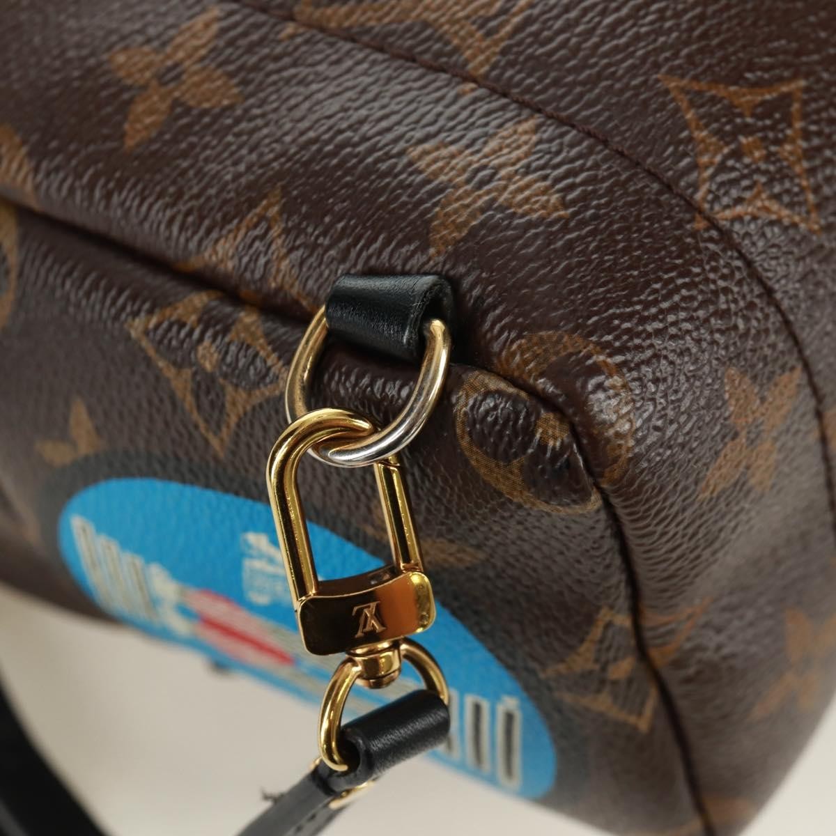 Louis Vuitton Palm Springs Backpack Limited Edition World Tour Monogram Canvas Brown Canvas Backpack Bag (Pre-Owned)