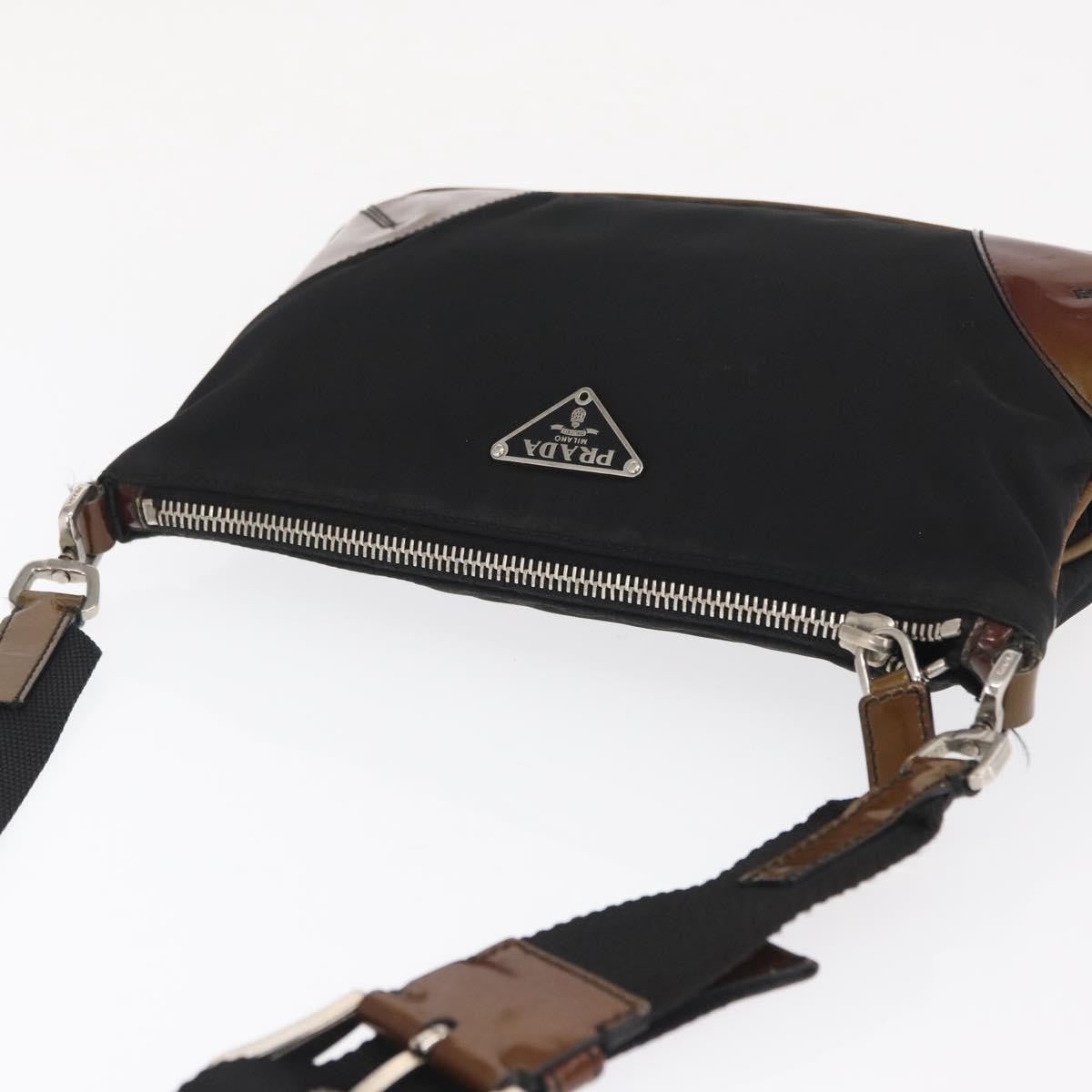 Prada Vintage Shoulder Bag Tessuto Black Nylon Shoulder Bag Bag (Pre-Owned)