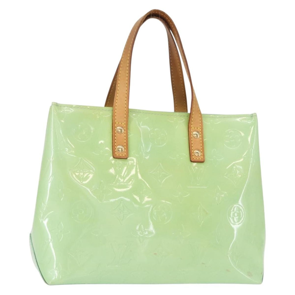 Louis Vuitton Reade Handbag Monogram Vernis Green Patent_Leather Tote Bag Bag (Pre-Owned)