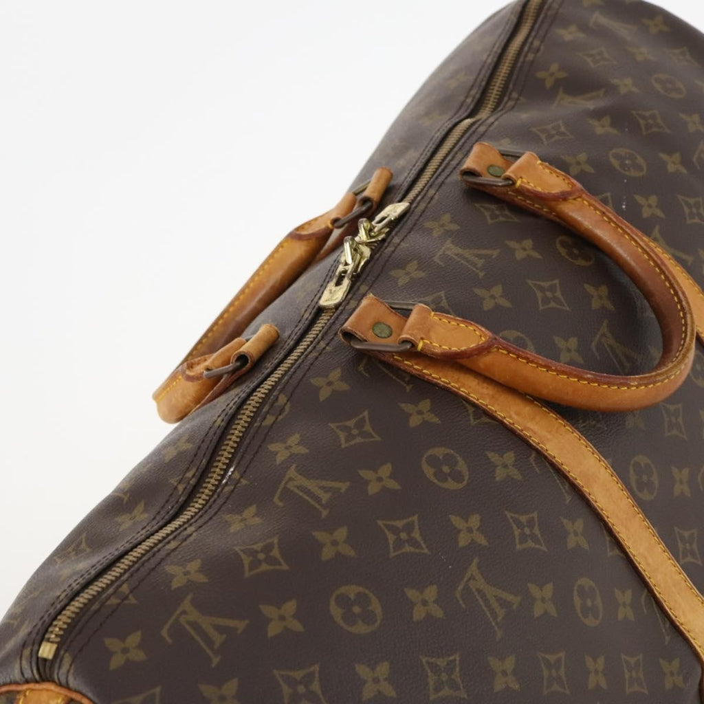 Louis Vuitton Keepall Bandouliere Bag Monogram Canvas Brown Canvas Travel Bag Bag (Pre-Owned)