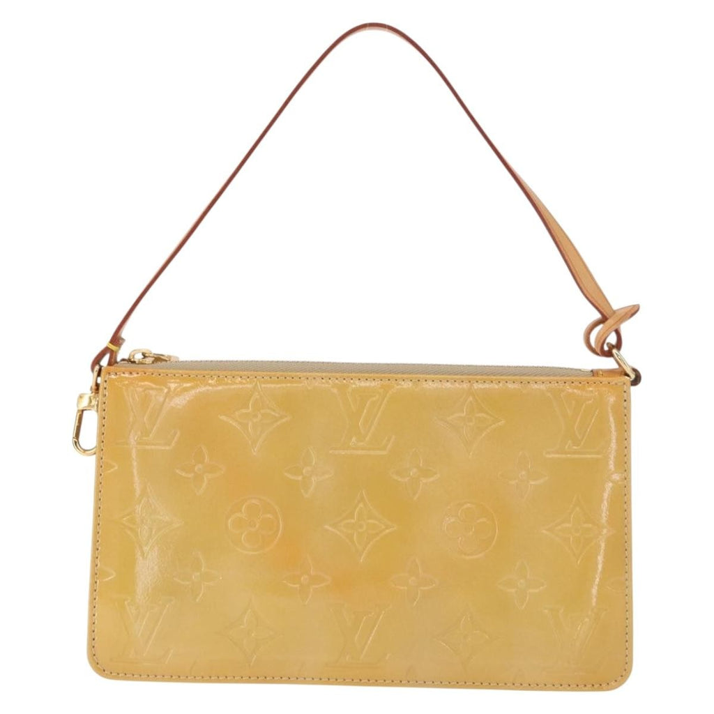 Louis Vuitton Lexington Pochette Patent Leather Beige Patent_Leather Clutche & Pouche Bag (Pre-Owned)