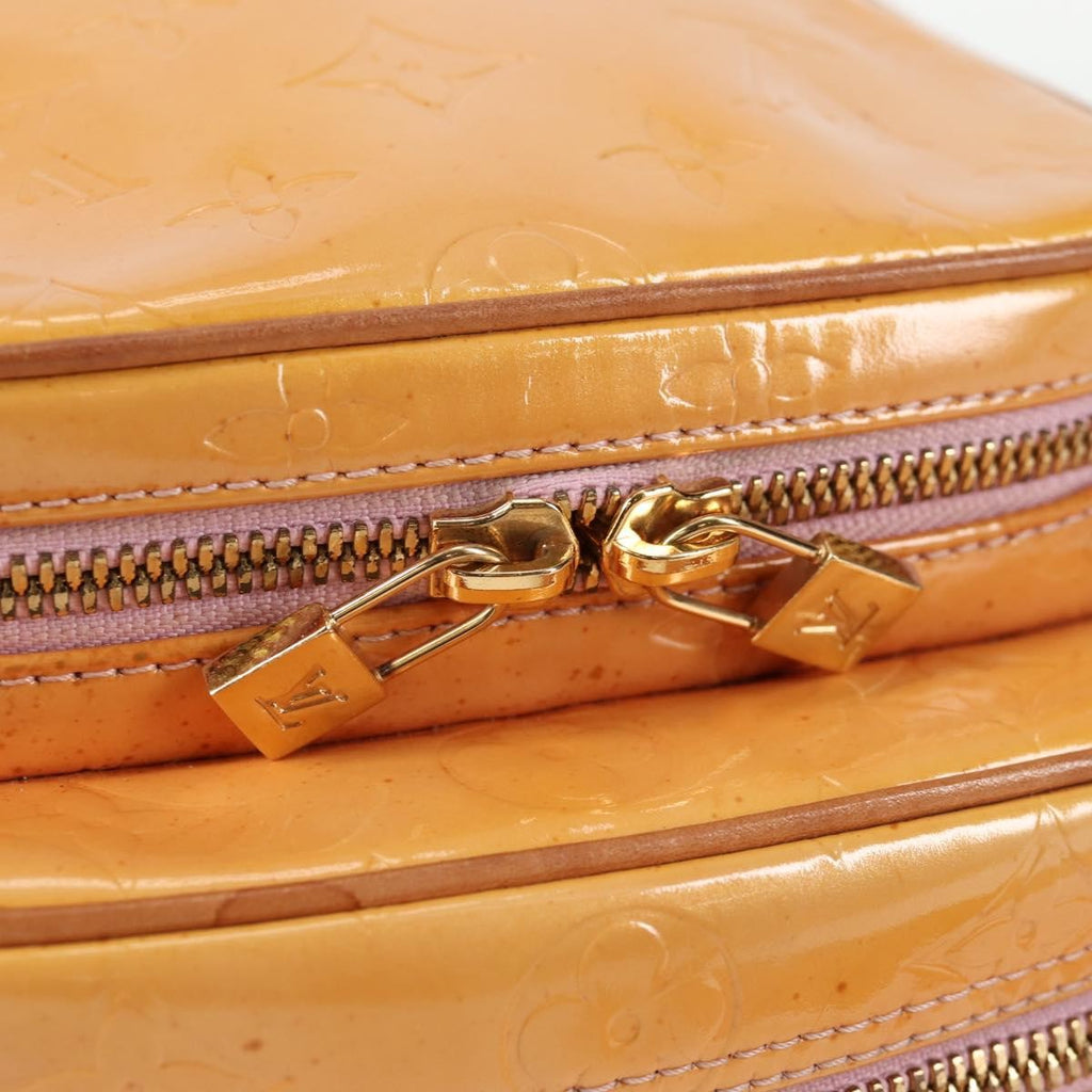 Louis Vuitton Wooster Handbag Monogram Vernis Beige Patent_Leather Bag (Pre-Owned)