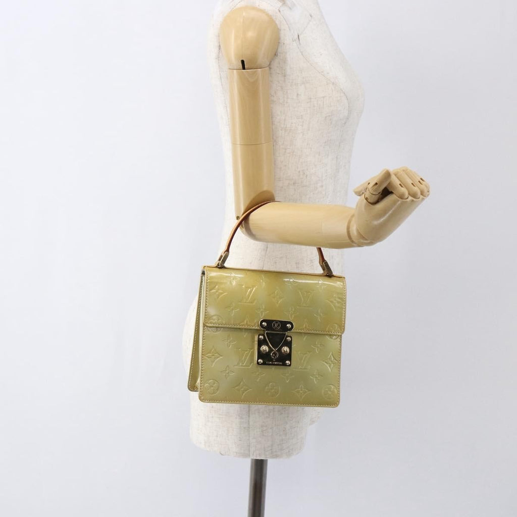 Louis Vuitton Spring Street Nm Handbag Patent Leather Gray Patent_Leather Handbag (Pre-Owned)