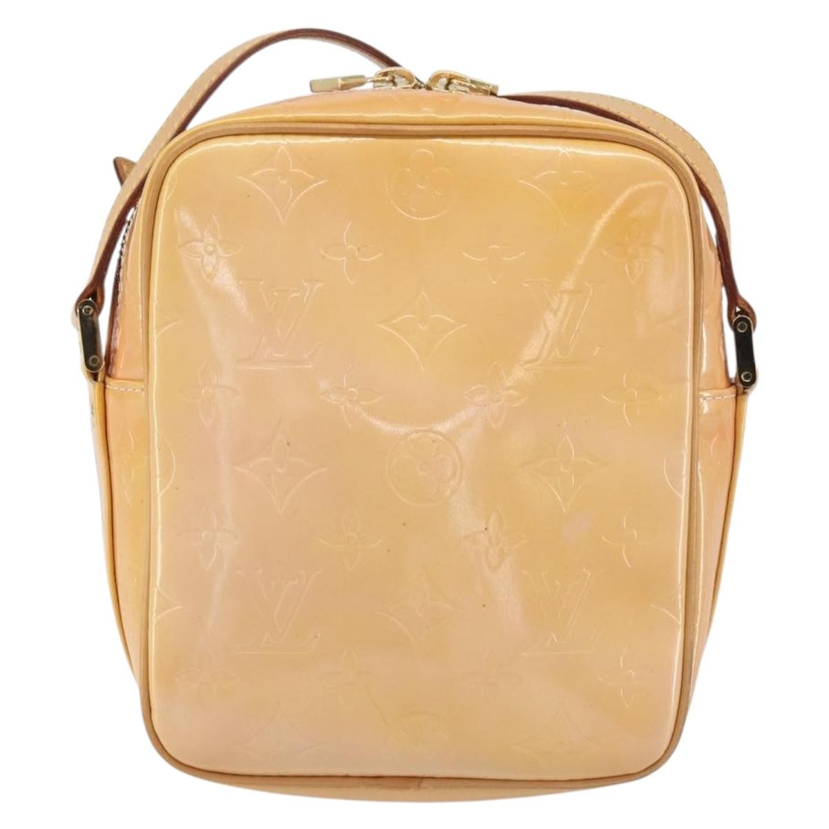 Louis Vuitton Wooster Handbag Monogram Vernis Yellow Patent_Leather Shoulder Bag Bag (Pre-Owned)