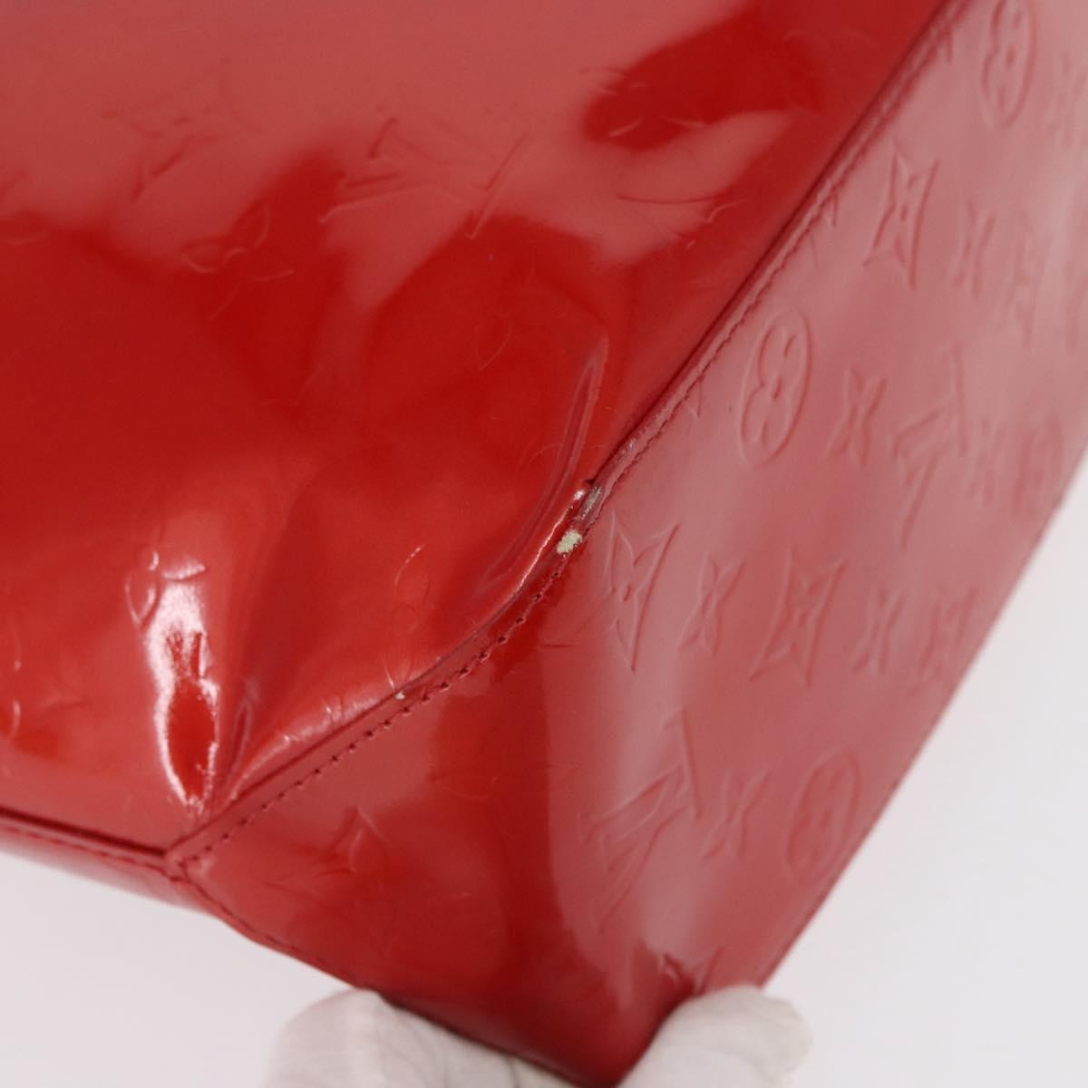 Louis Vuitton Reade Handbag Monogram Vernis Red Patent_Leather Handbag (Pre-Owned)