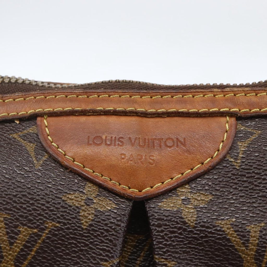 Louis Vuitton Palermo Handbag Monogram Canvas Brown Canvas Tote Bag Bag (Pre-Owned)