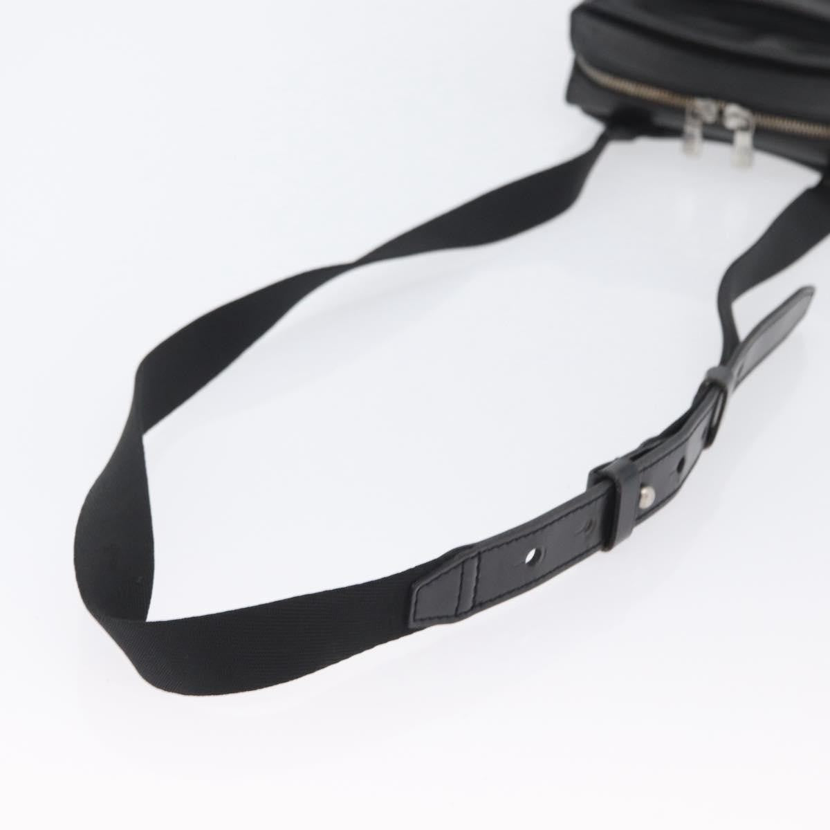 Louis Vuitton Sayan Messenger Bag Taiga Leather And Canvas Black Leather Shoulder Bag Bag (Pre-Owned)