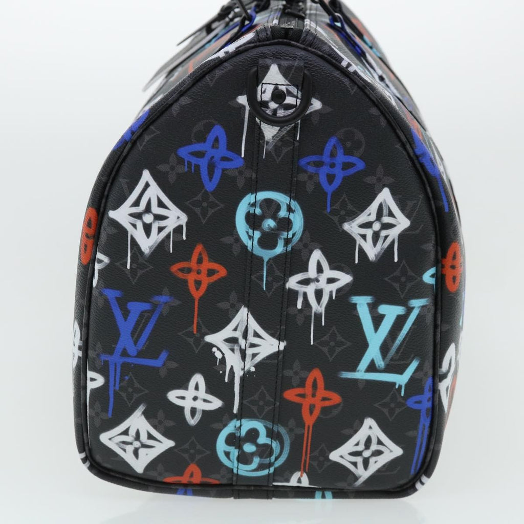 Louis Vuitton Keepall Bandouliere Bag Graffiti Monogram Eclipse Canvas Multicolour Canvas Bag (Pre-Owned)