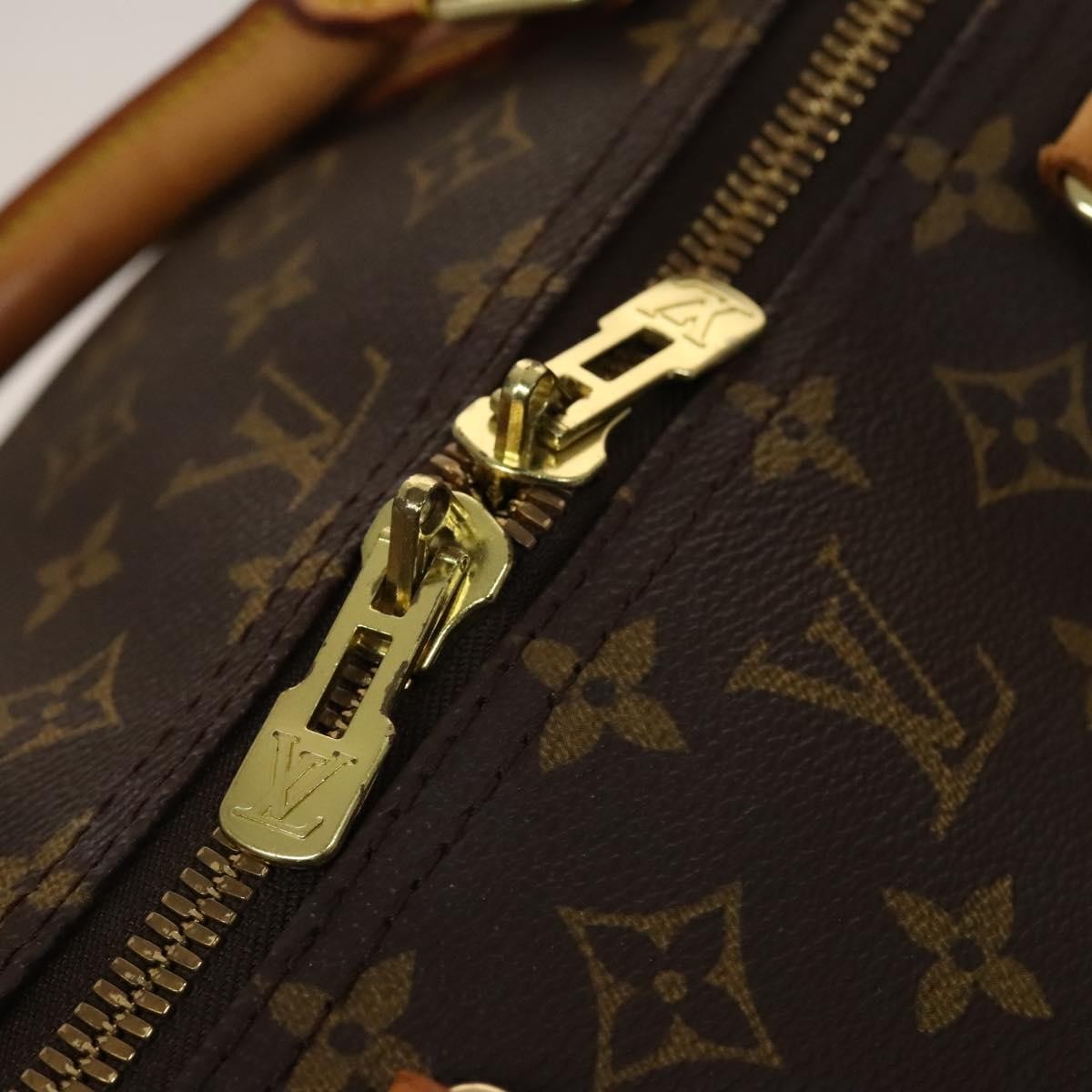 Louis Vuitton Keepall Bag Monogram Canvas Brown Canvas Travel Bag Bag (Pre-Owned)