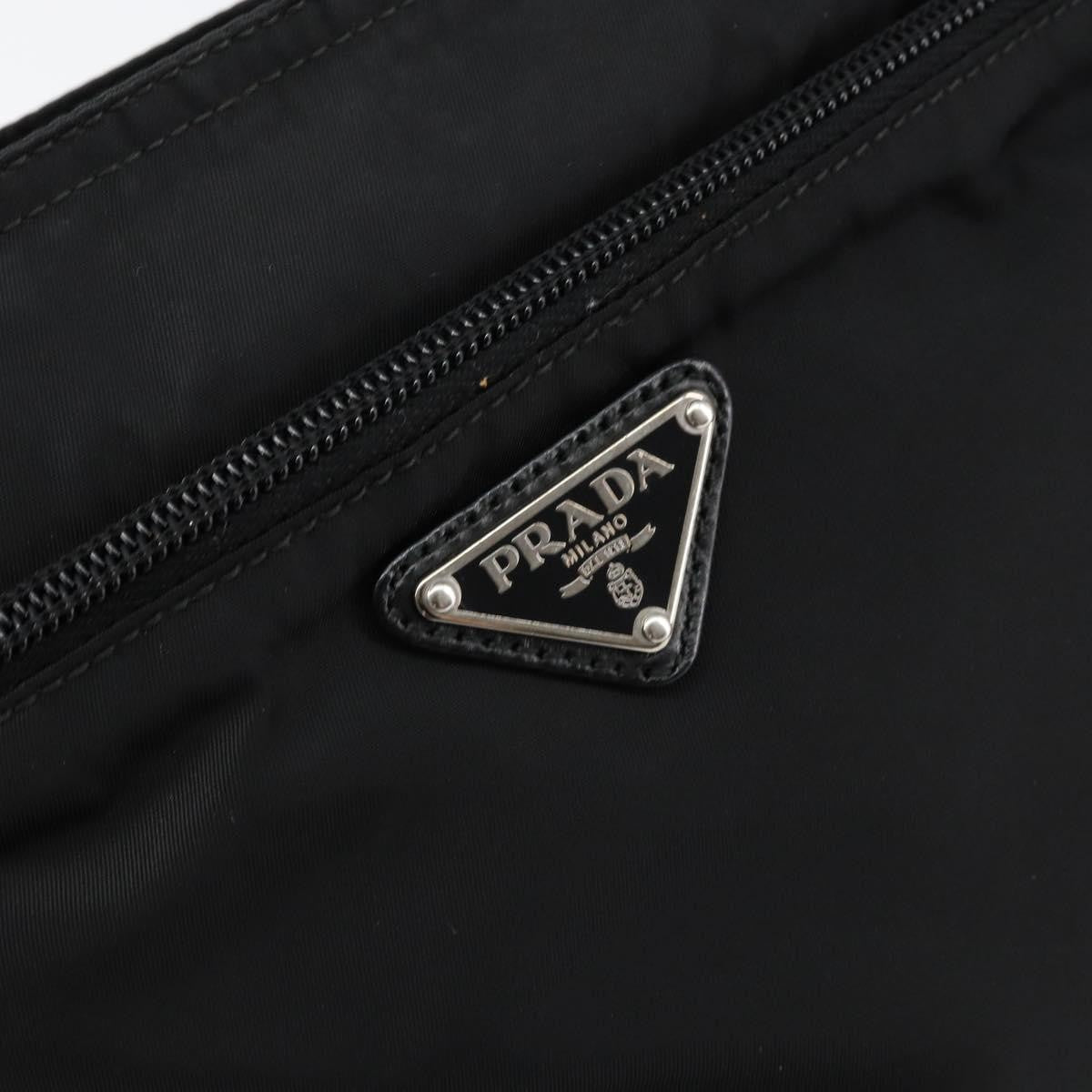 Prada Front Pocket Messenger Bag Tessuto Black Nylon Shoulder Bag Bag (Pre-Owned)