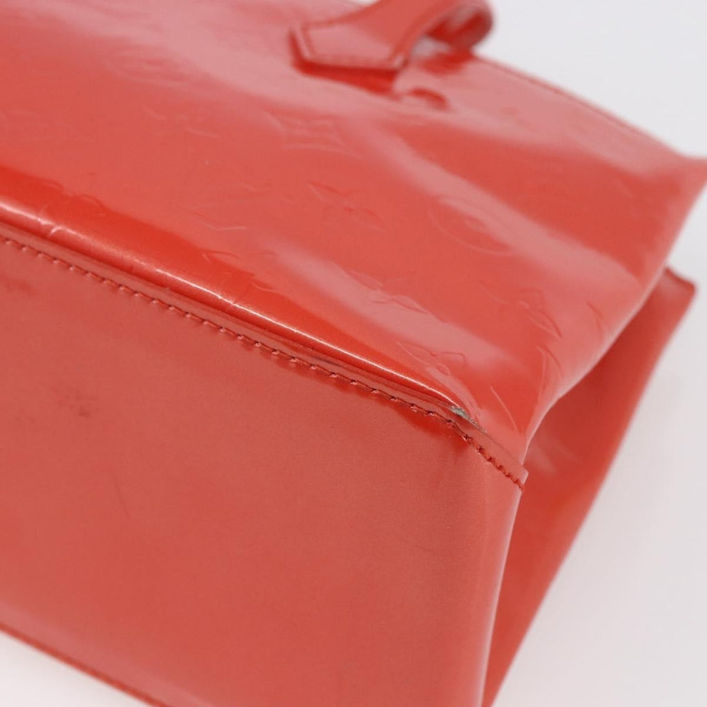 Louis Vuitton Wilshire Handbag Monogram Vernis Orange Patent_Leather Tote Bag Bag (Pre-Owned)