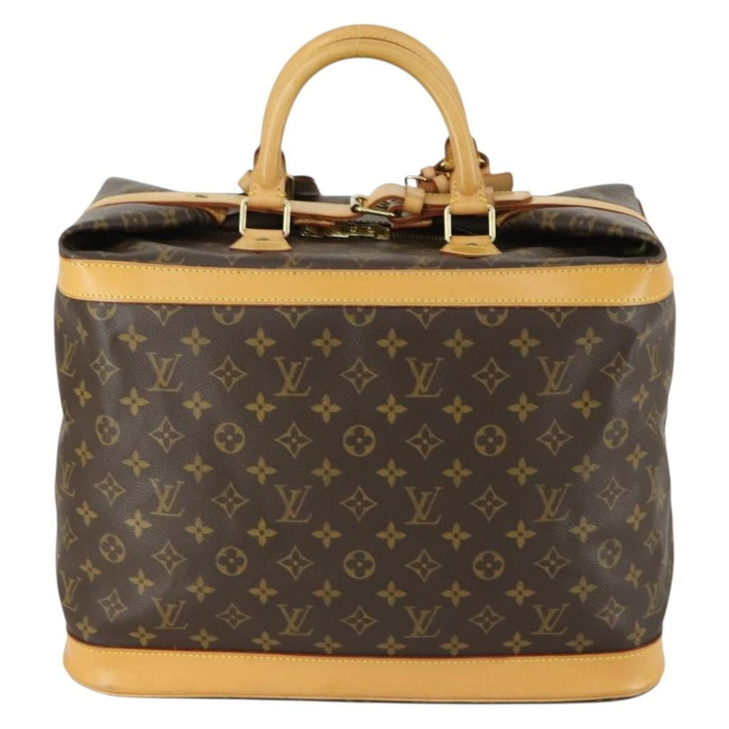 Louis Vuitton Cruiser Handbag Monogram Canvas Brown Canvas Travel Bag Bag (Pre-Owned)