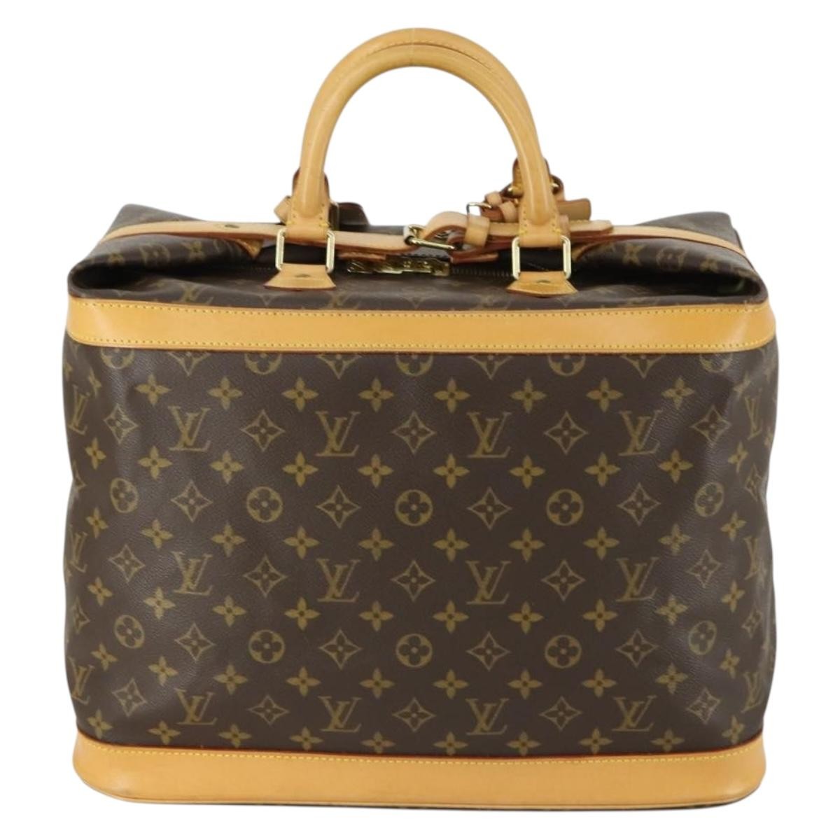 Louis Vuitton Cruiser Handbag Monogram Canvas Brown Canvas Travel Bag Bag (Pre-Owned)