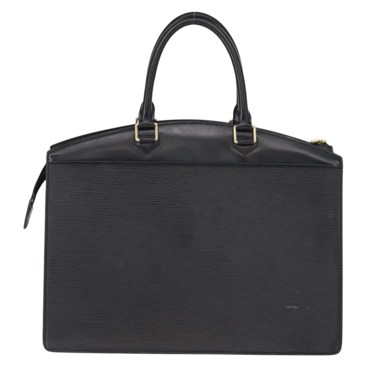 Louis Vuitton Riviera Handbag Epi Leather Black Leather Handbag (Pre-Owned)