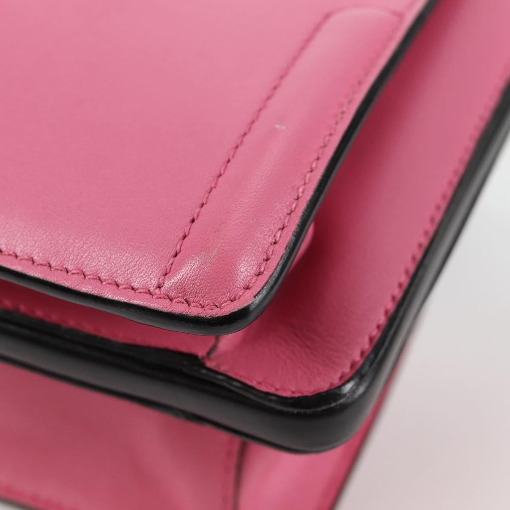 Prada Belle Top Handle Bag City Calf Pink Leather Bag (Pre-Owned)