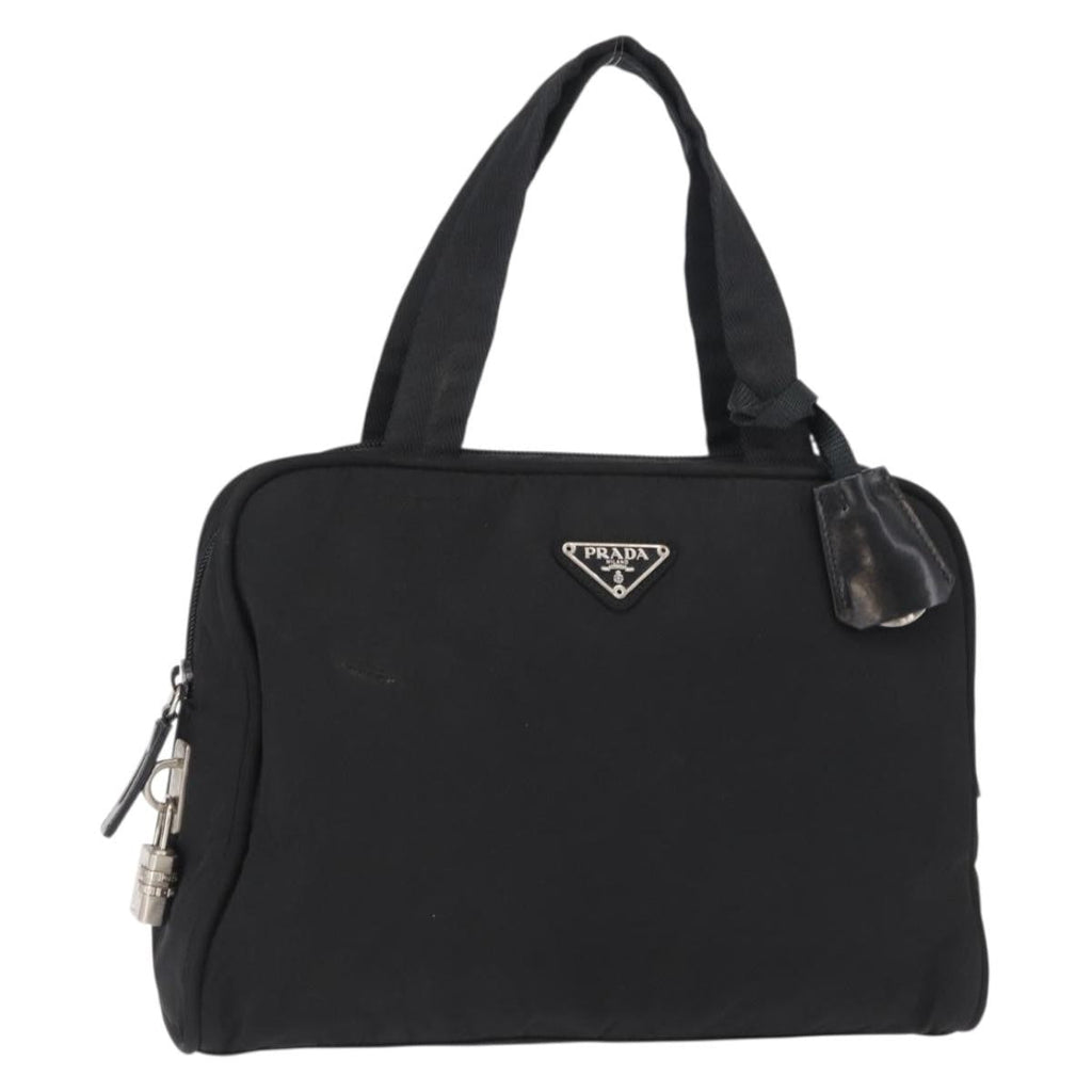 Prada Bowling Shoulder Bag Tessuto Black Nylon Shoulder Bag Bag (Pre-Owned)