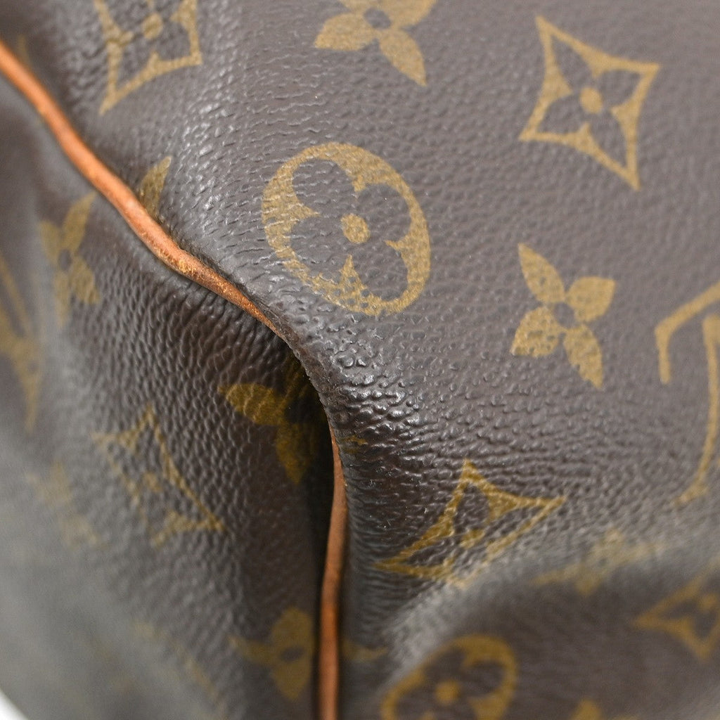 Louis Vuitton Keepall Bag Monogram Canvas Brown Canvas Travel Bag Bag (Pre-Owned)